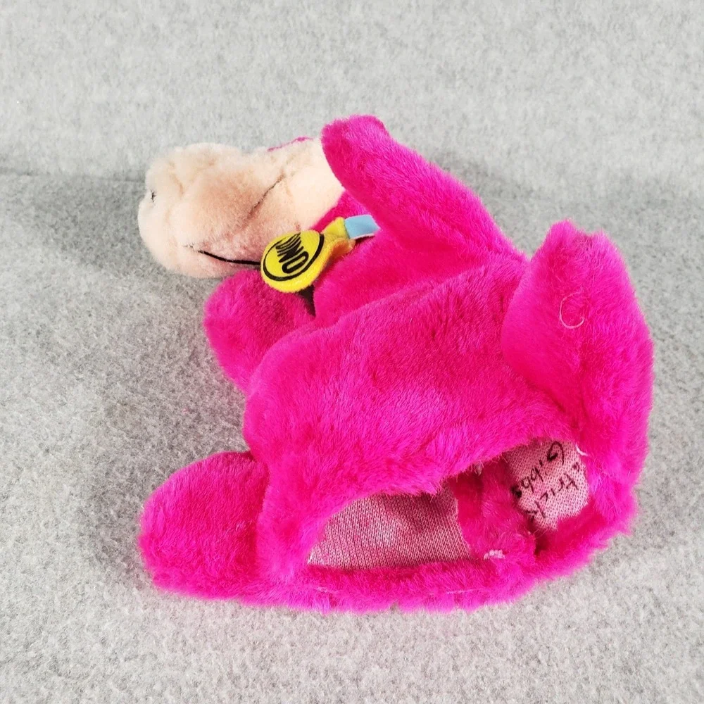 Vintage 1987 Hanna Barbera Dino Plush Toy Pink‎ The Flintstones 8